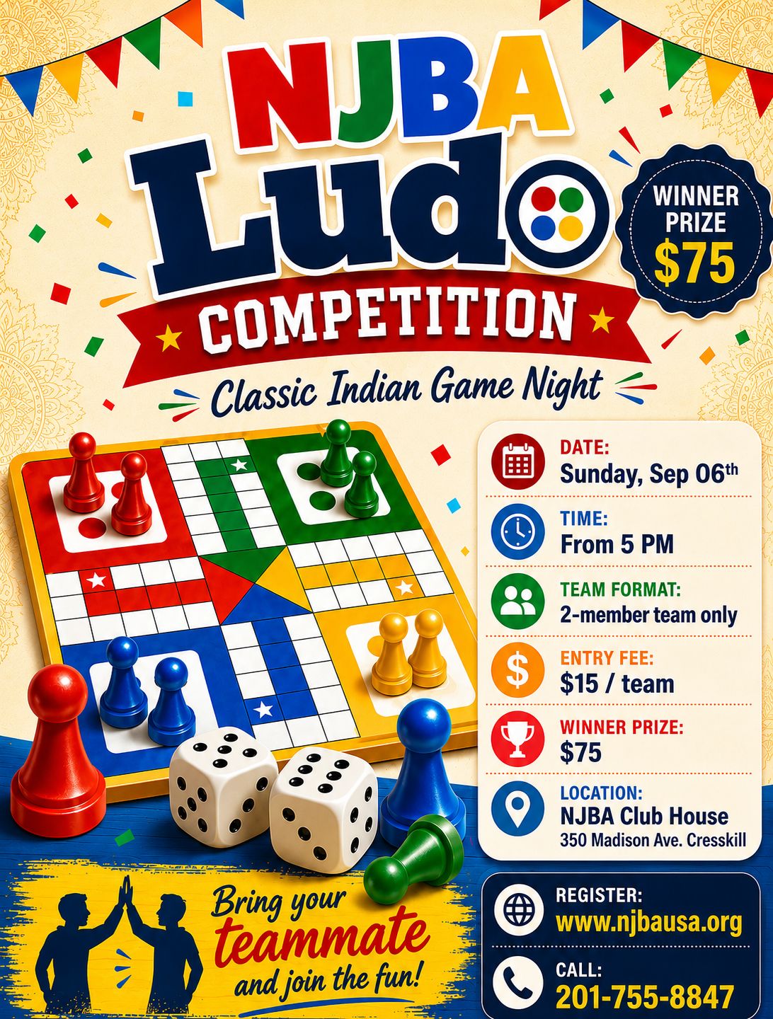 Ludo Competition flyer
