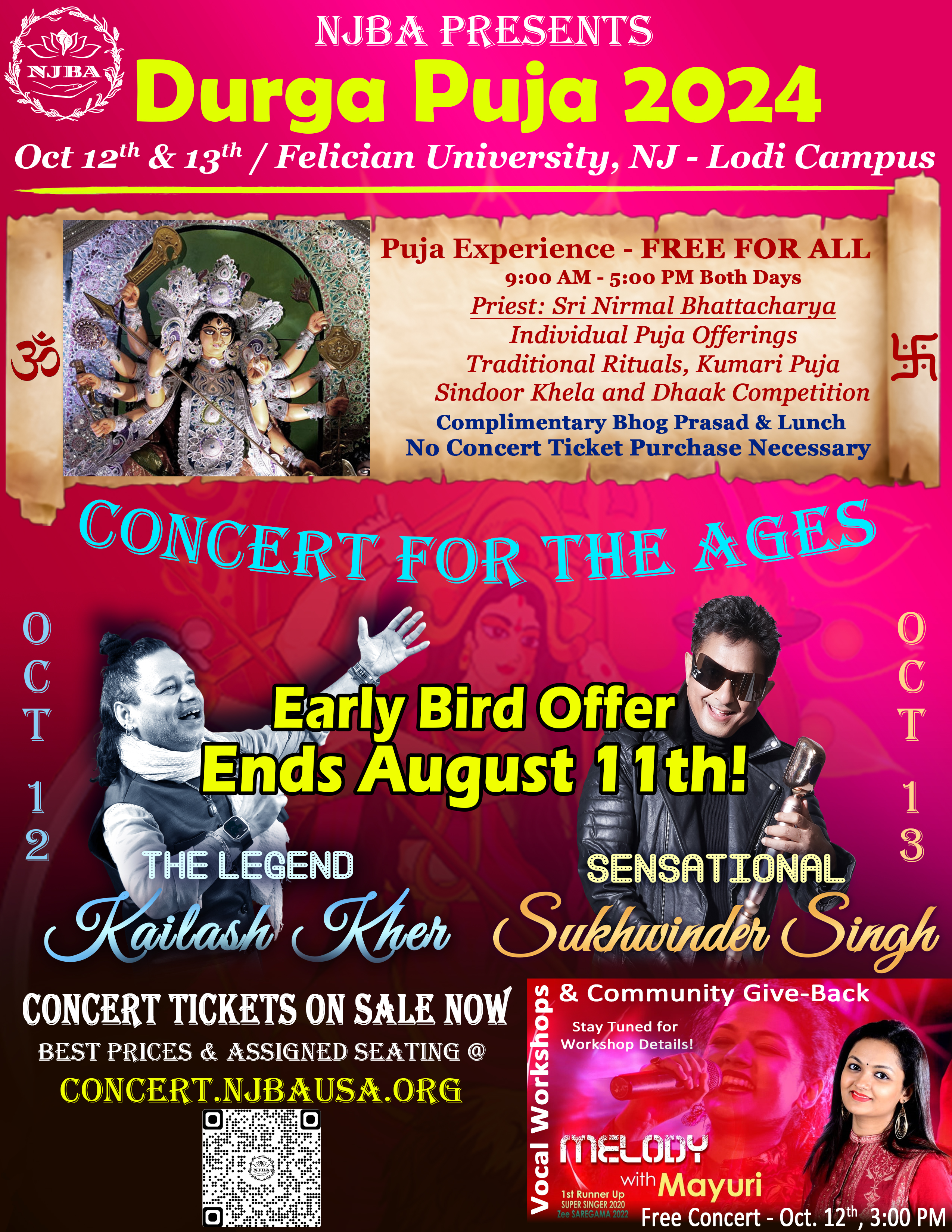 NJBA Musical Extravaganza 2024 flyer